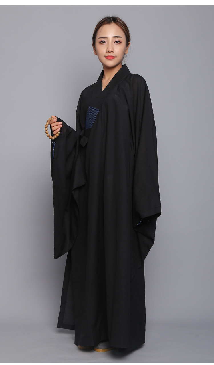 【拜佛海清】佛教用品僧服海青居士服女男诵经法会佛衣和尚服大褂