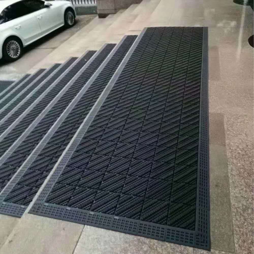 三合一地垫塑料办公除尘地毯酒店商场门口接拼防滑垫组合商用门垫