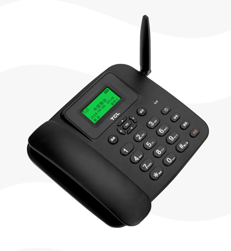当天发货tcl无线座机lt-100插卡电话机联通移动双4g手机卡