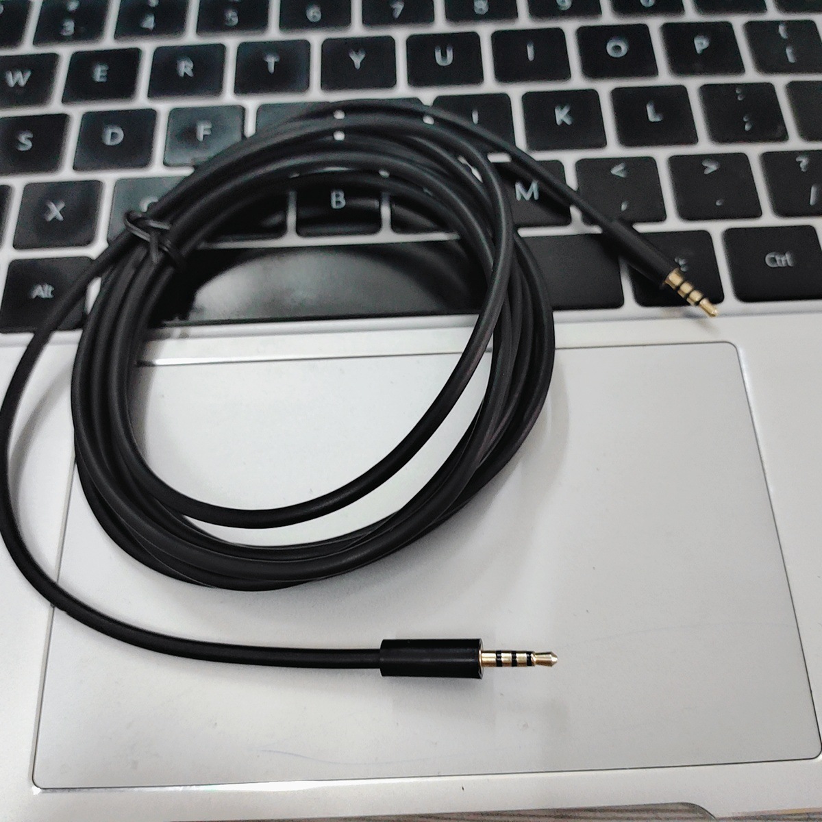 5mm公对公三环四节 2米长 小米电视主机音响低音炮音频连接线