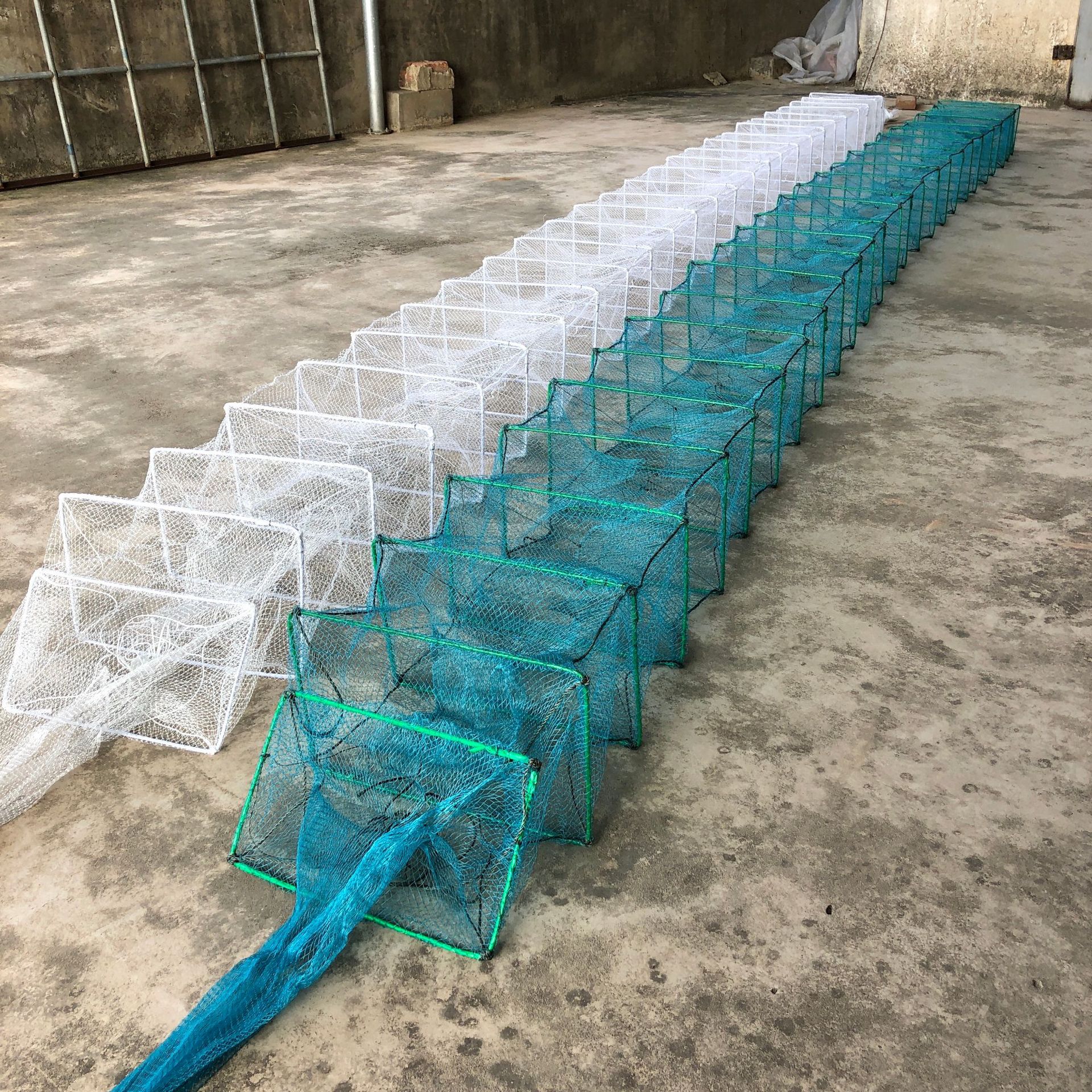 批发虾笼渔网捕鱼网捕虾笼捕鱼笼泥鳅黄鳝龙虾网养殖网