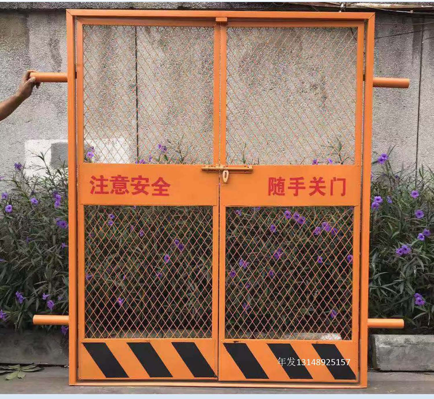 工地升降机防护门 人货电梯隔离门 楼层洞口井口防护门 电梯门