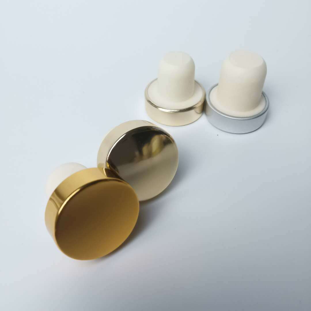 厂家供应氧化铝瓶塞电化铝高分子t型红酒塞高分子瓶塞子尺寸定制