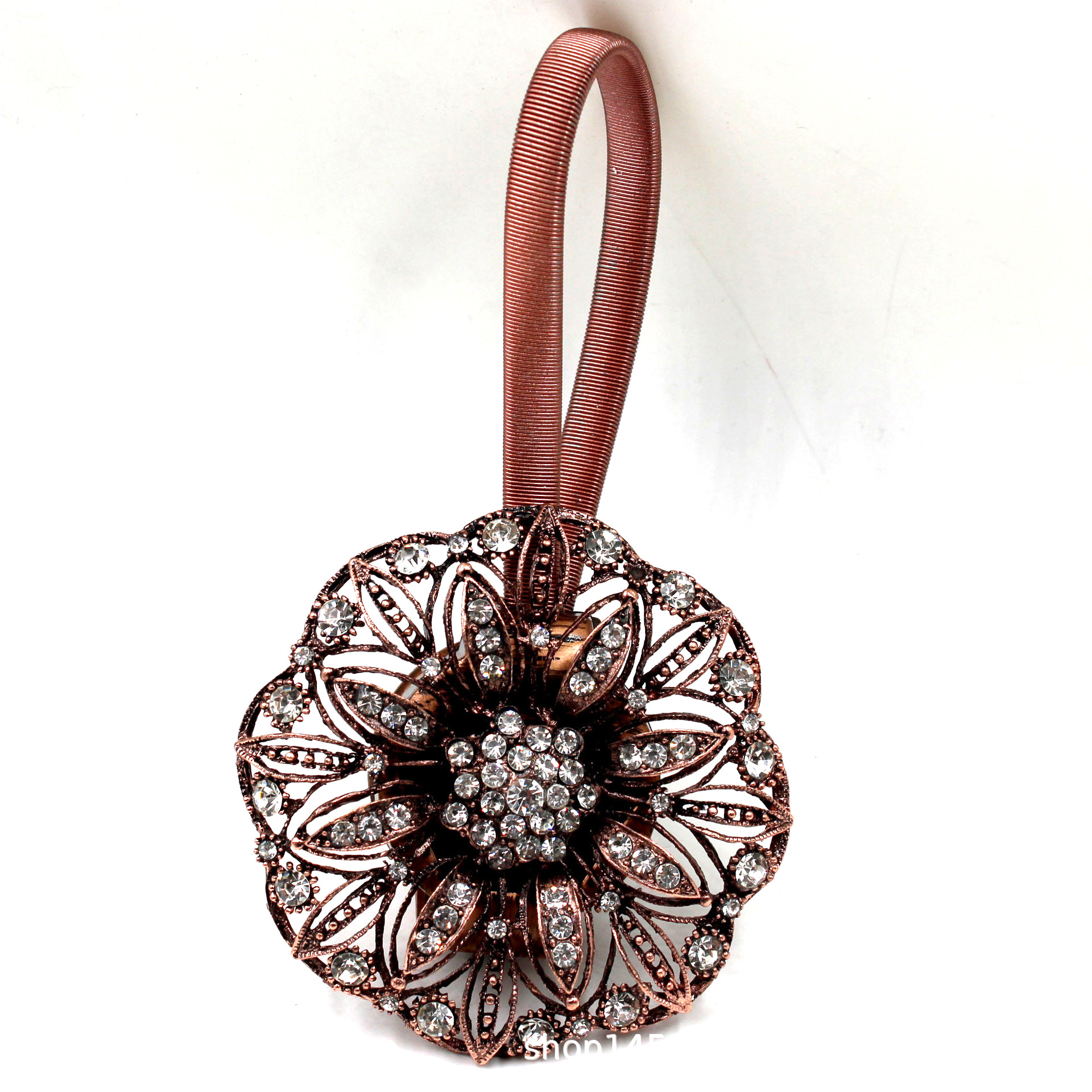 厂家直销合金水钻弹簧磁扣窗帘扣欧美窗饰出口热销批发义乌饰品