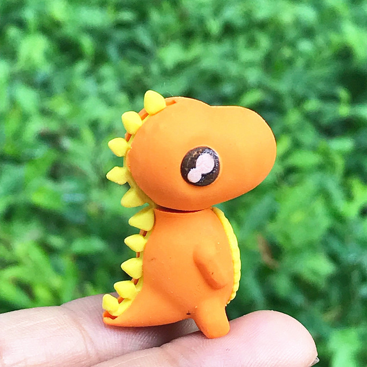 彩色小恐龙创意橡皮擦橡皮铅笔擦卡通可爱橡皮擦儿童用品奖品