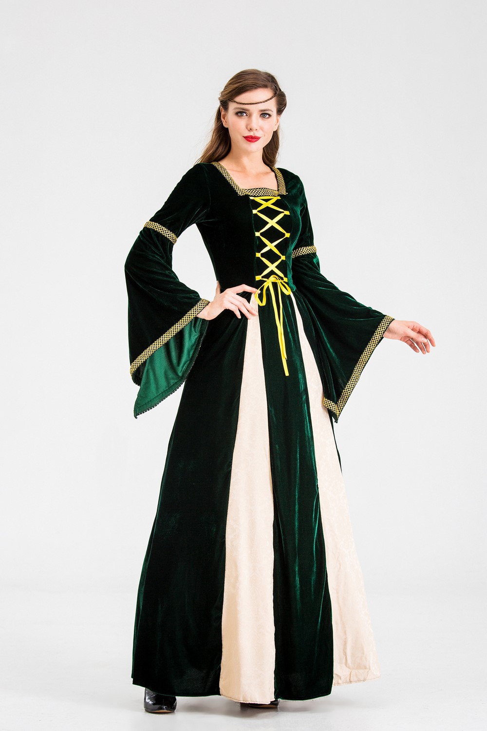 英国复古宫廷装夜店女王装万圣节服装演出服影视节目拍摄服装