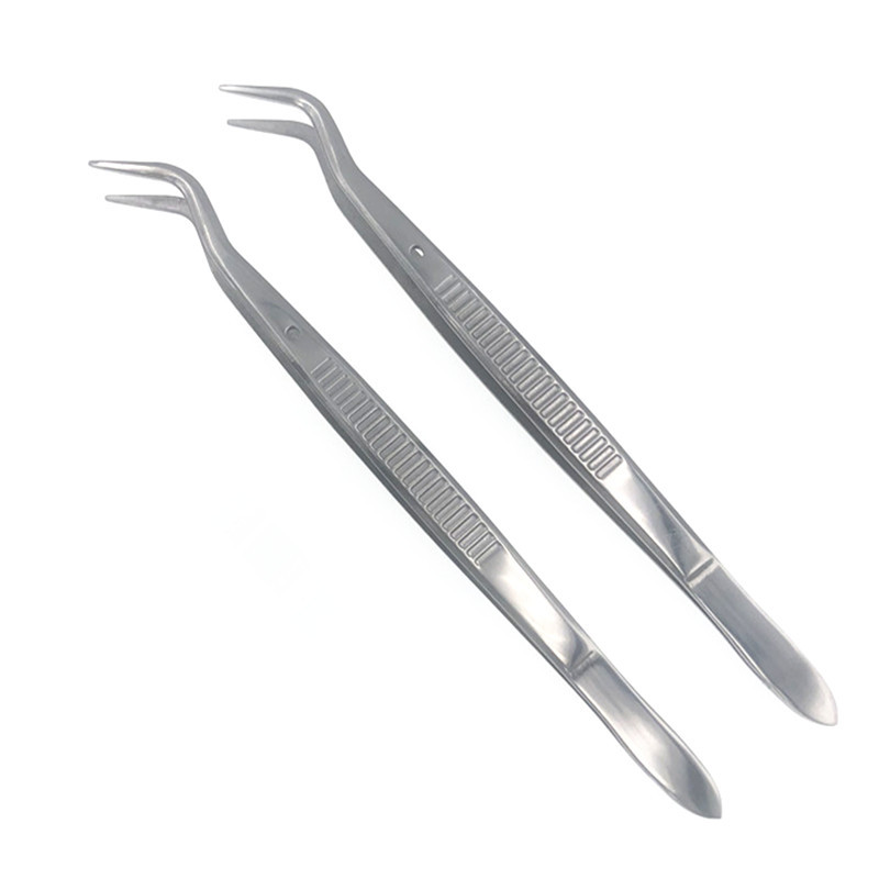 现货直销 不锈钢牙医工具 口腔专用镊子 牙科用材料器械