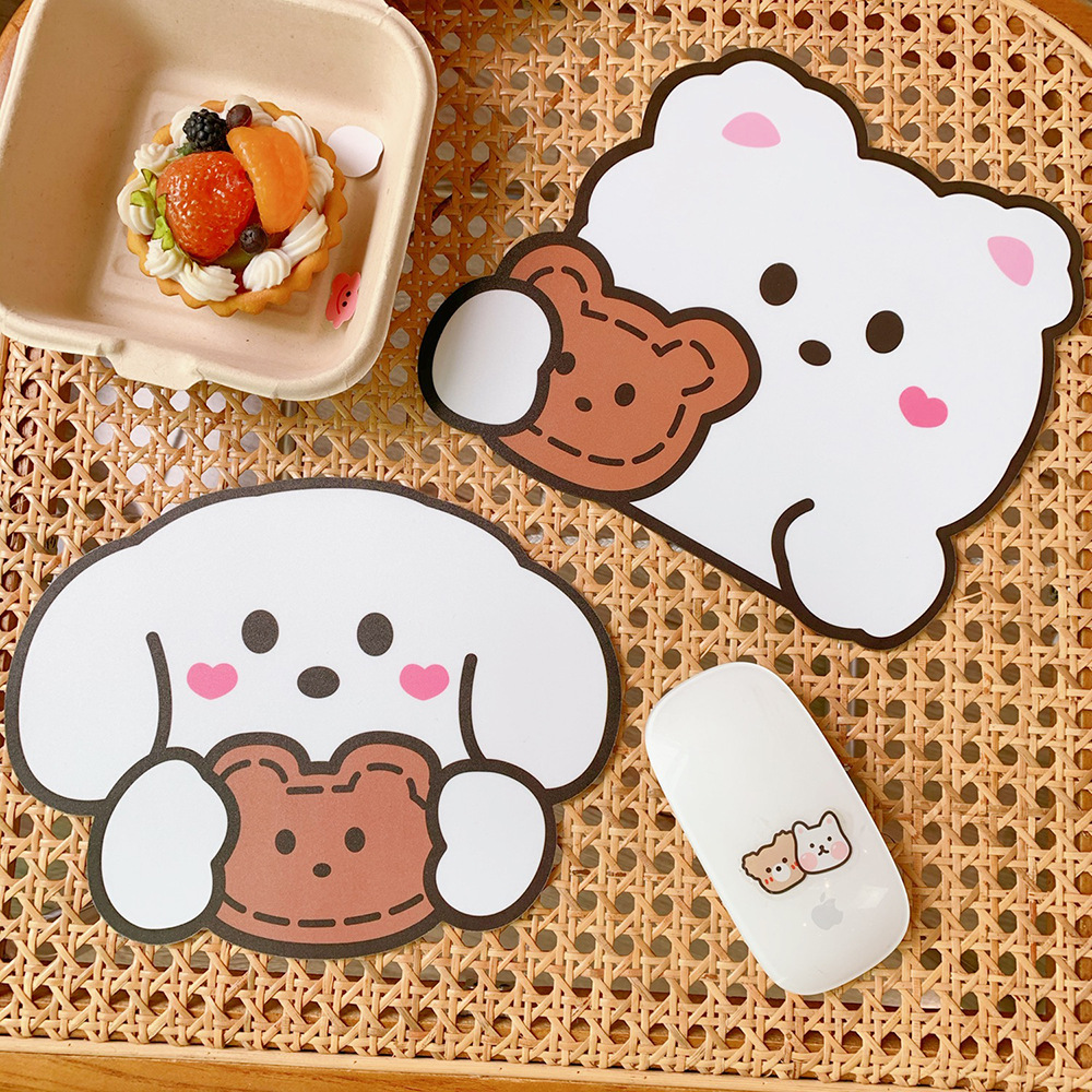 韩版ins少女心卡通鼠标垫小号可爱电脑学生办公防滑学生创意桌垫