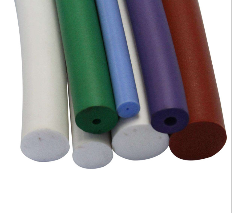 直销供应圆形硅胶实心发泡密封条进口耐高温硅橡胶海绵密封胶条