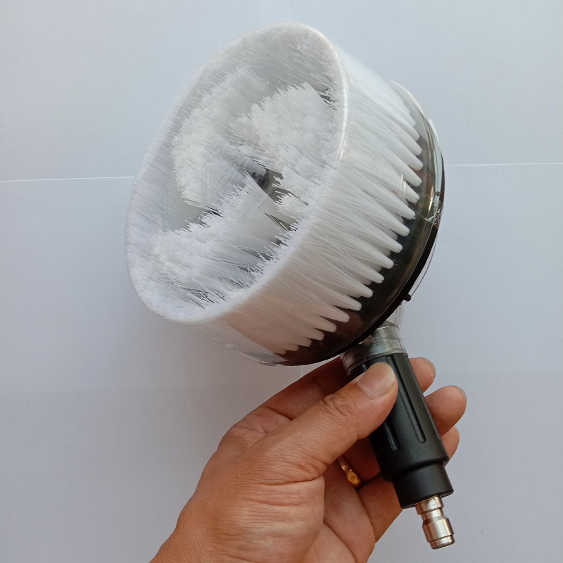 跨境全自动洗车刷快接高压洗车机刷毛刷旋转刷通水毛刷擦车刷轮刷