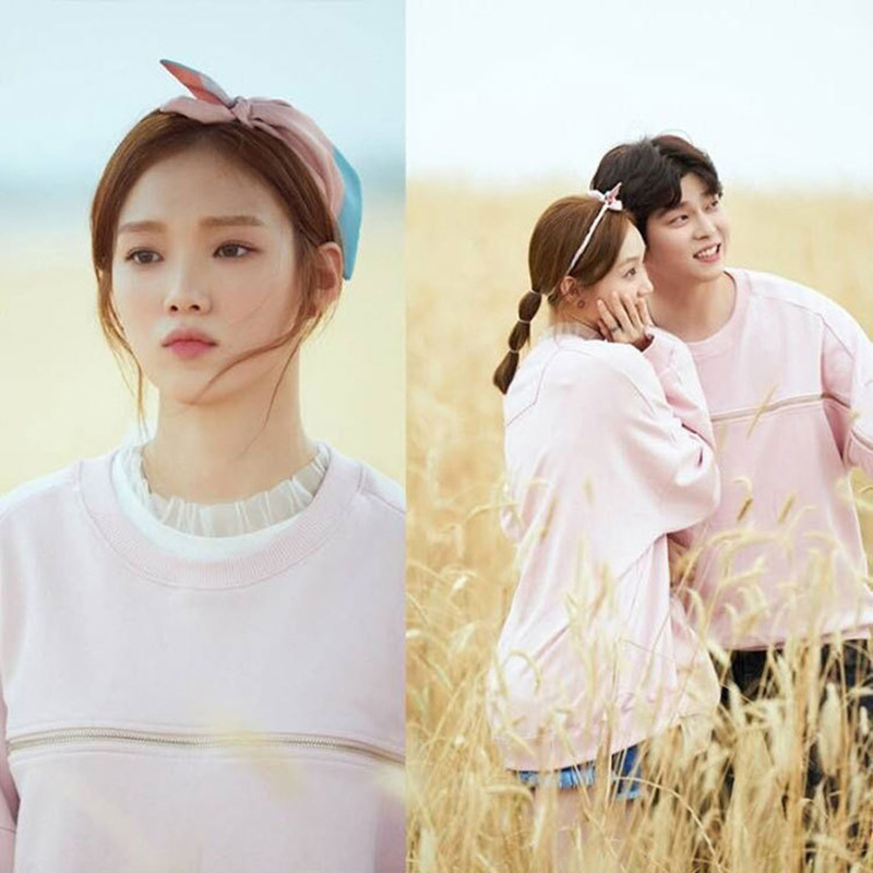 现货当你沉睡时尹均相李圣经同款简约小清新白色网纱拼接t恤上衣