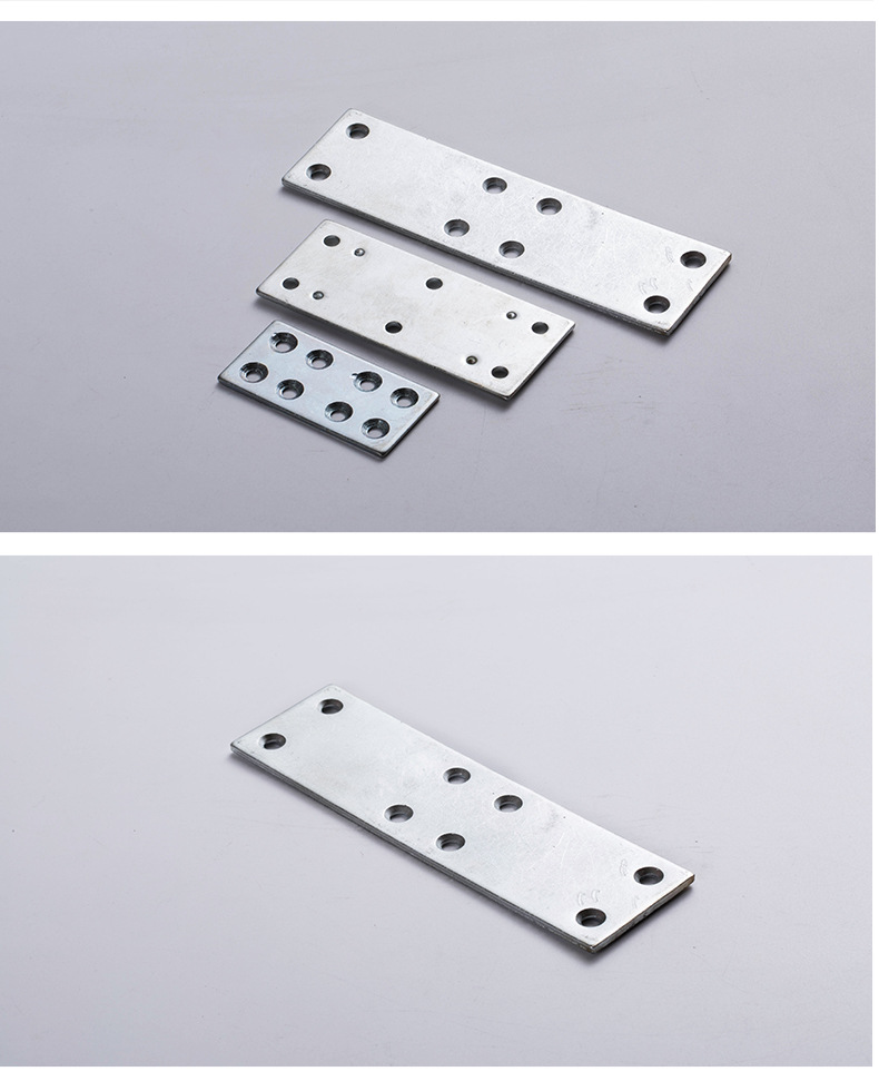 平面铁角码 家具橱柜五金配件连接紧固件镀锌加厚铁平面角铁挂码