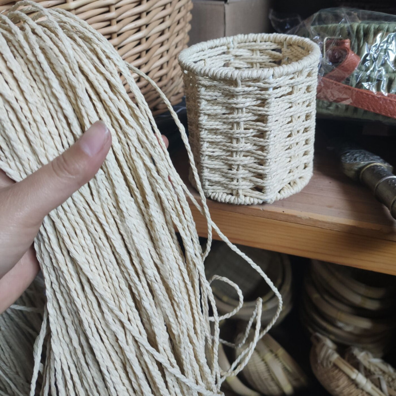 拉菲草编织工艺原材料草编绳纸绳编织筐的绳子