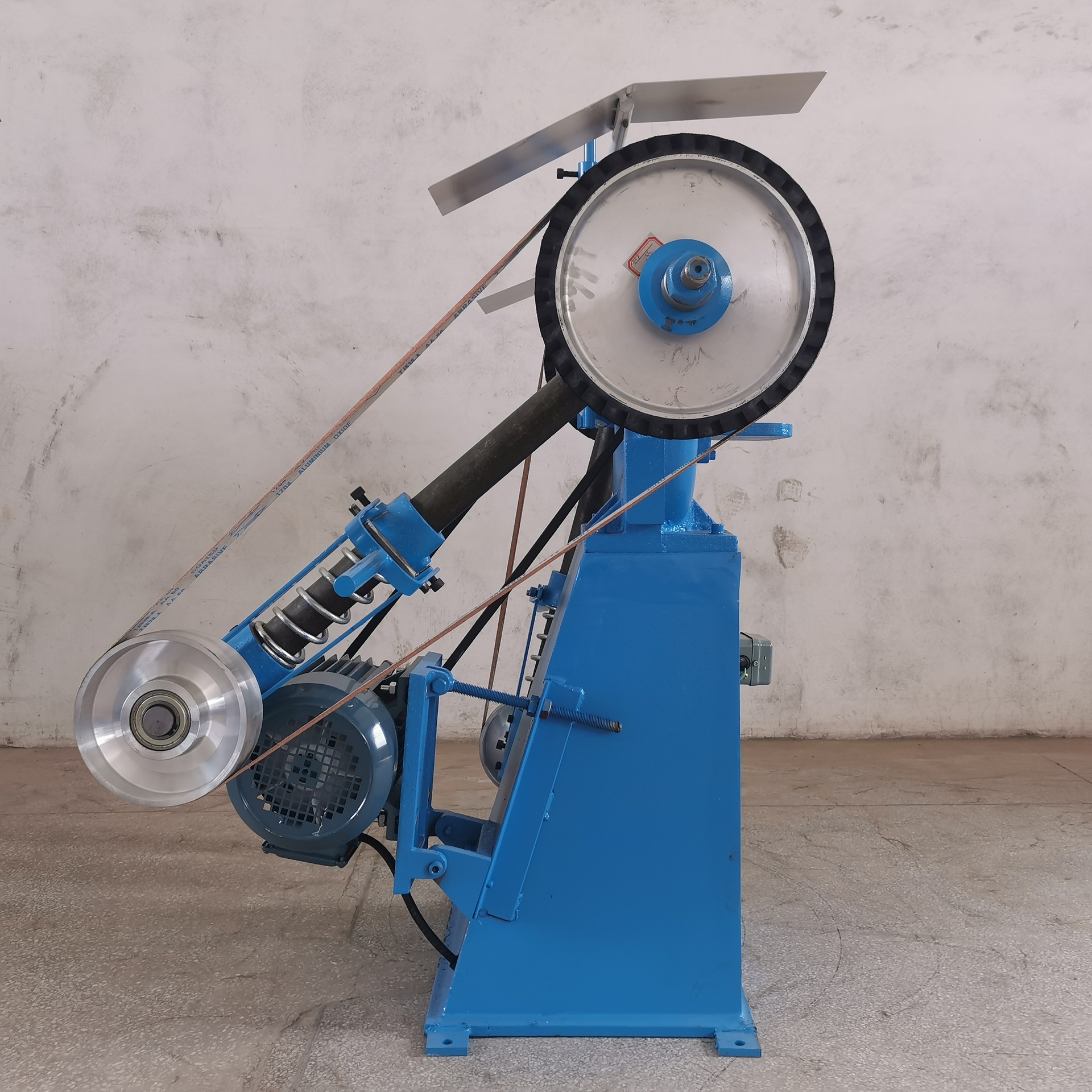 双头立式砂带机抛光机摆臂式不锈钢抛光机