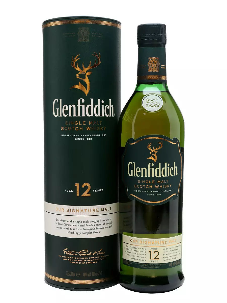 glenfiddich 格兰菲迪 12年单一纯麦芽威士忌 700ml