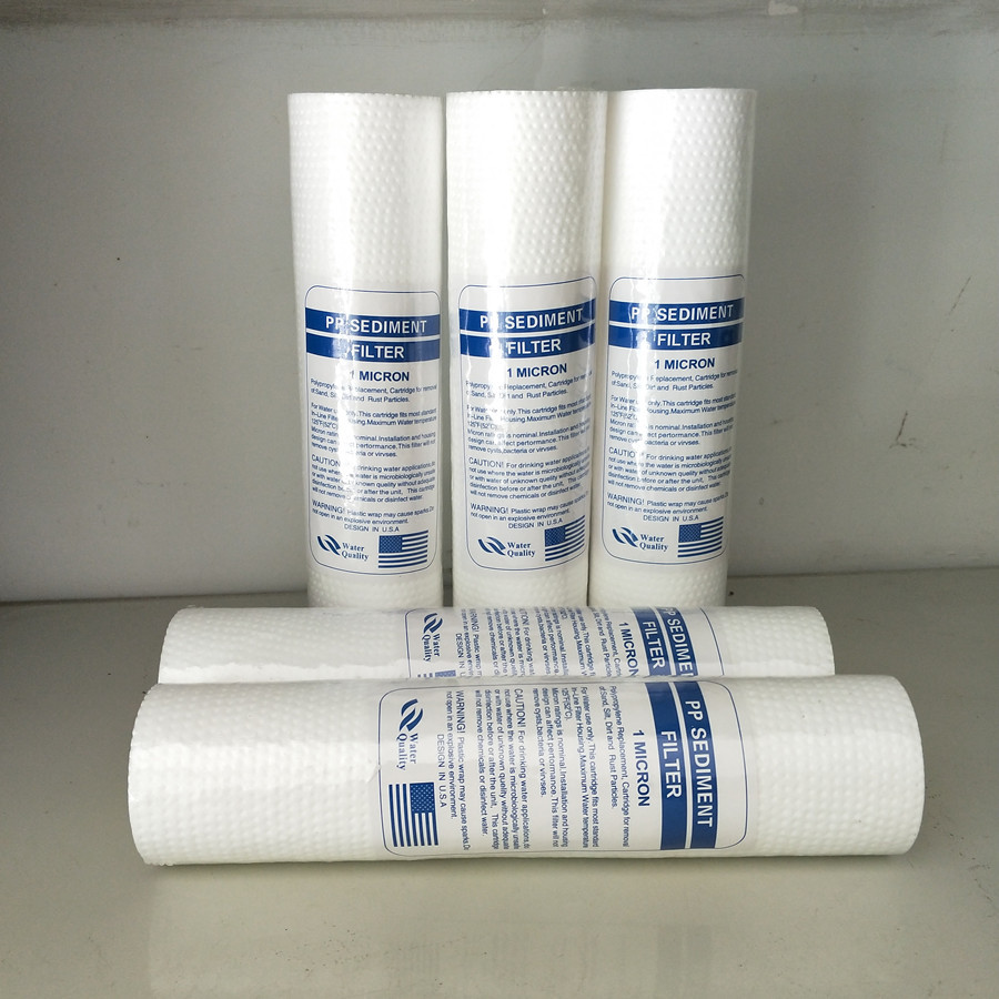 10寸1微米针刺压点pp棉滤芯高质量ppf熔喷滤芯聚丙烯特价批发昆山