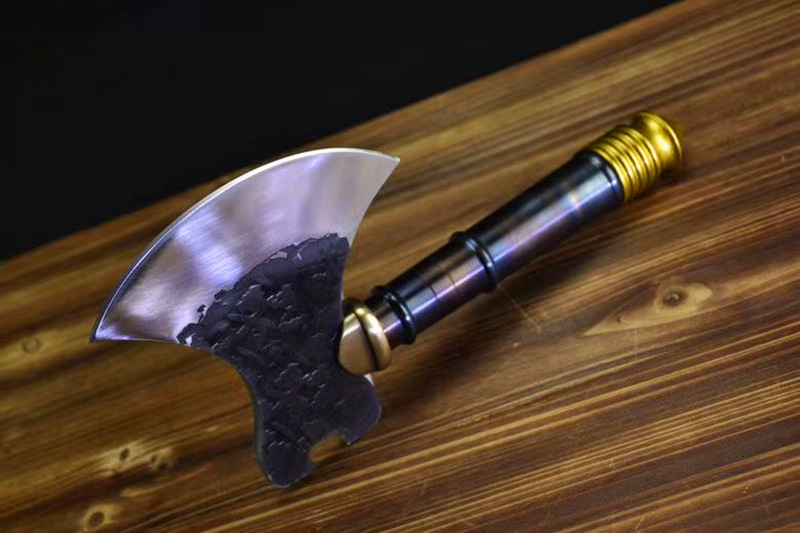 龙泉侠客堂一体锻打斩骨刀小斧头砍骨刀金属手柄战斧影视同款高端