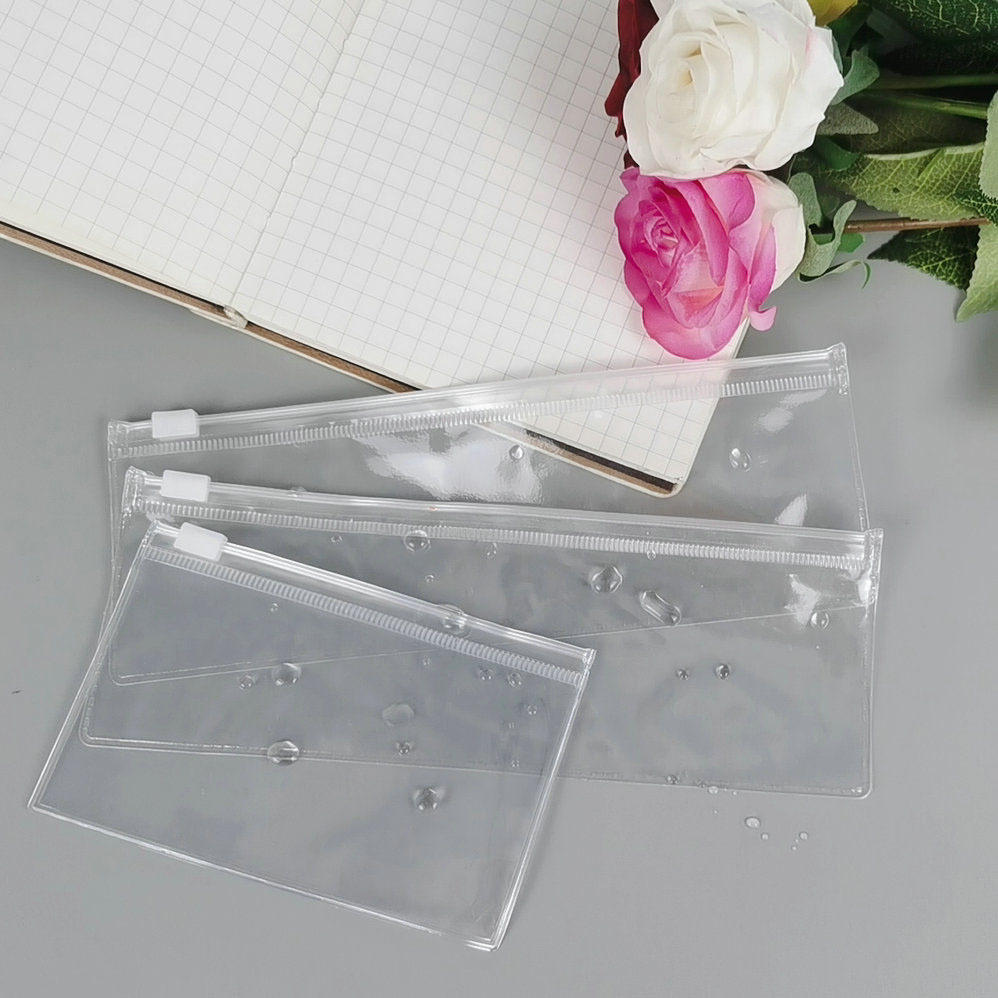 透明pvc拉链袋子 磨砂服装收纳自封袋 塑料防水包装笔袋印刷制作