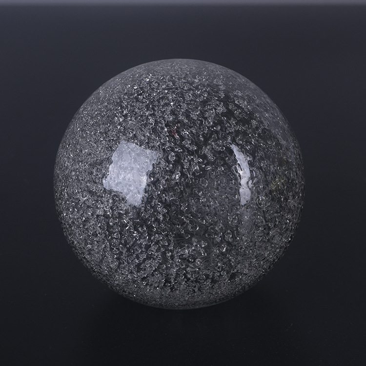 批发雪花g9玻璃圆球灯罩 透明高硼硅玻璃球灯罩 灯具灯饰配件