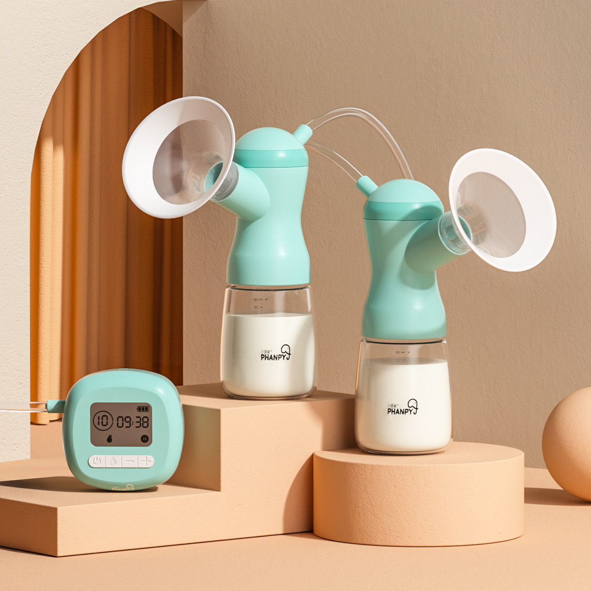 小雅象双边电动吸奶器挤奶器产后全自动吸乳器拔奶静音厂家批发