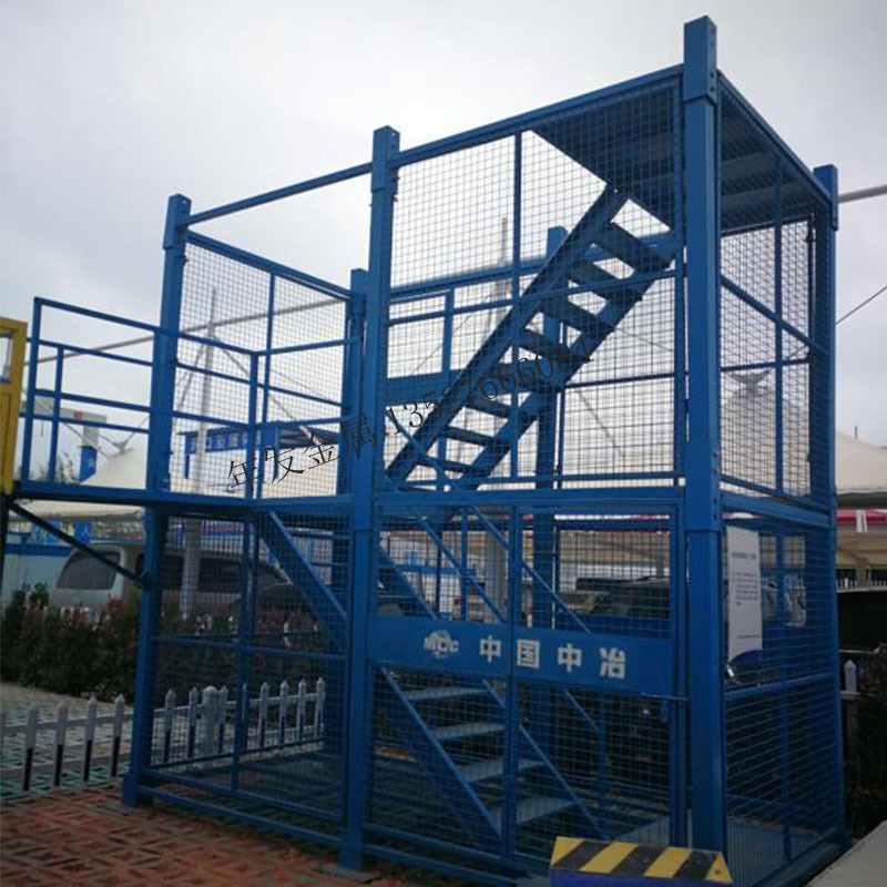 厂家直销工地梯笼式爬梯 安全爬梯 拆装式桥梁施工安全梯笼