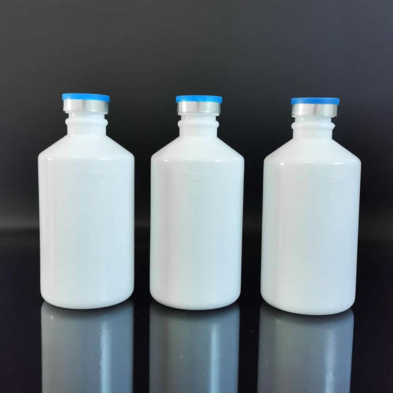 现货250m100mll疫苗瓶注吹加厚塑料瓶兽药包装瓶透明瓷白疫苗瓶