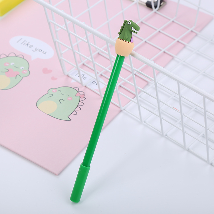 Creative Dinosaur Gel Pen Cartoon Student Writing Exam Ball Pen Cute Office Stationery Water-Based Sign Pen Wholesale