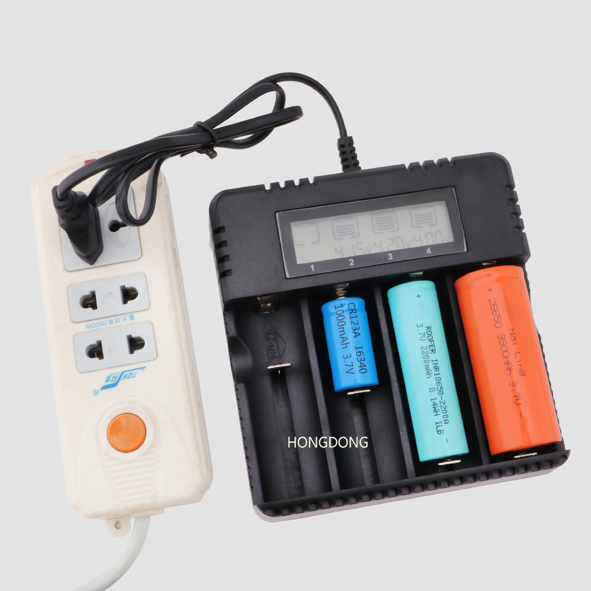 7v锂电池四槽充5号7号aa玩具充电器