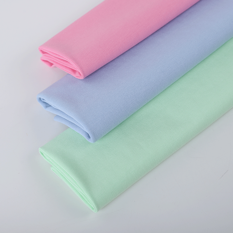 32s高品质双纱食毛 230g全棉汗布 精梳纯棉t恤针织面料 现货批发