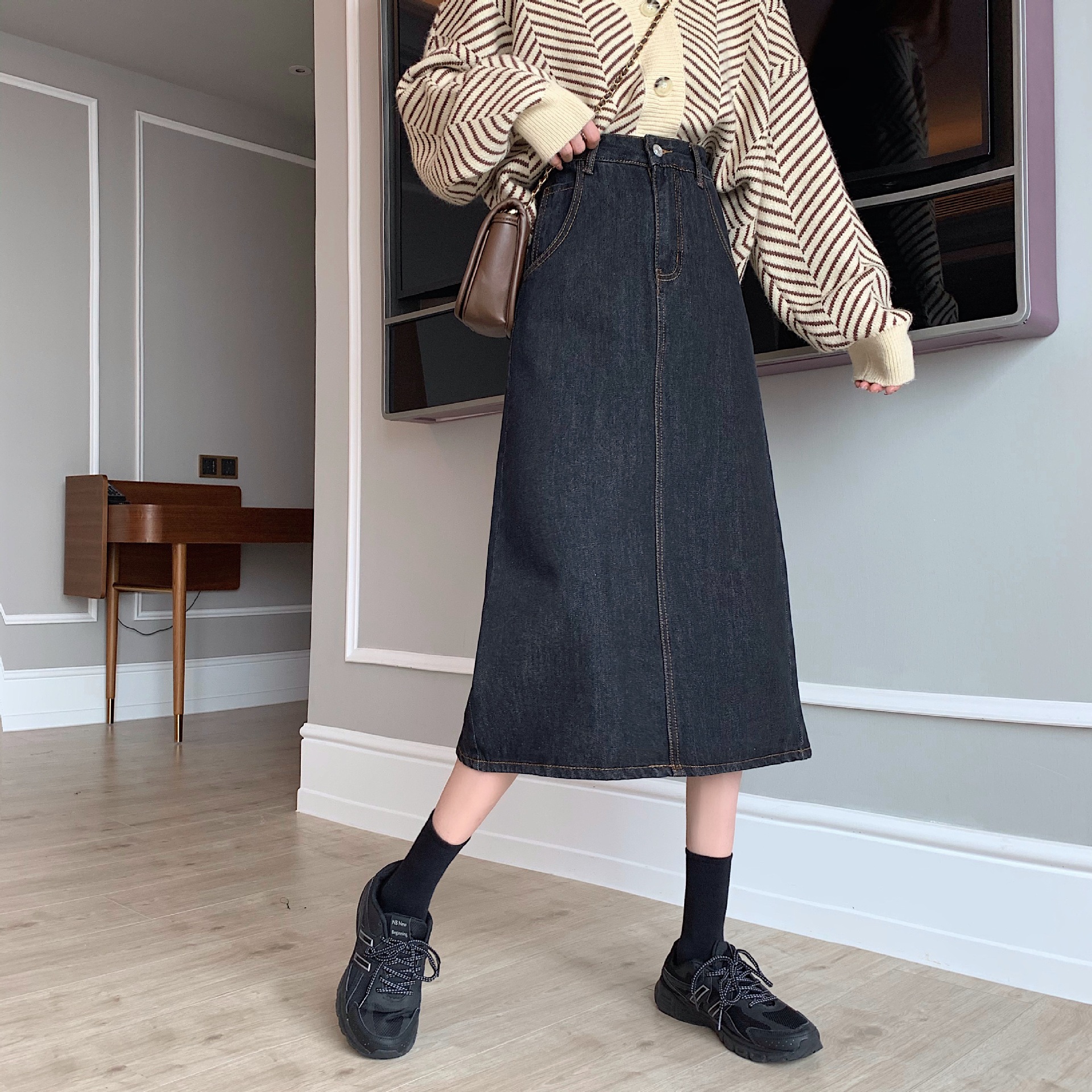 牛仔裙长半身裙包臀裙图片