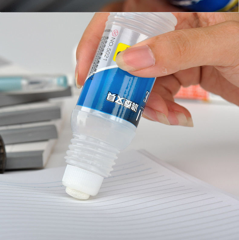 鸿泰5021液体胶办公学生透明液体胶水海绵头儿童手工快干胶12瓶装