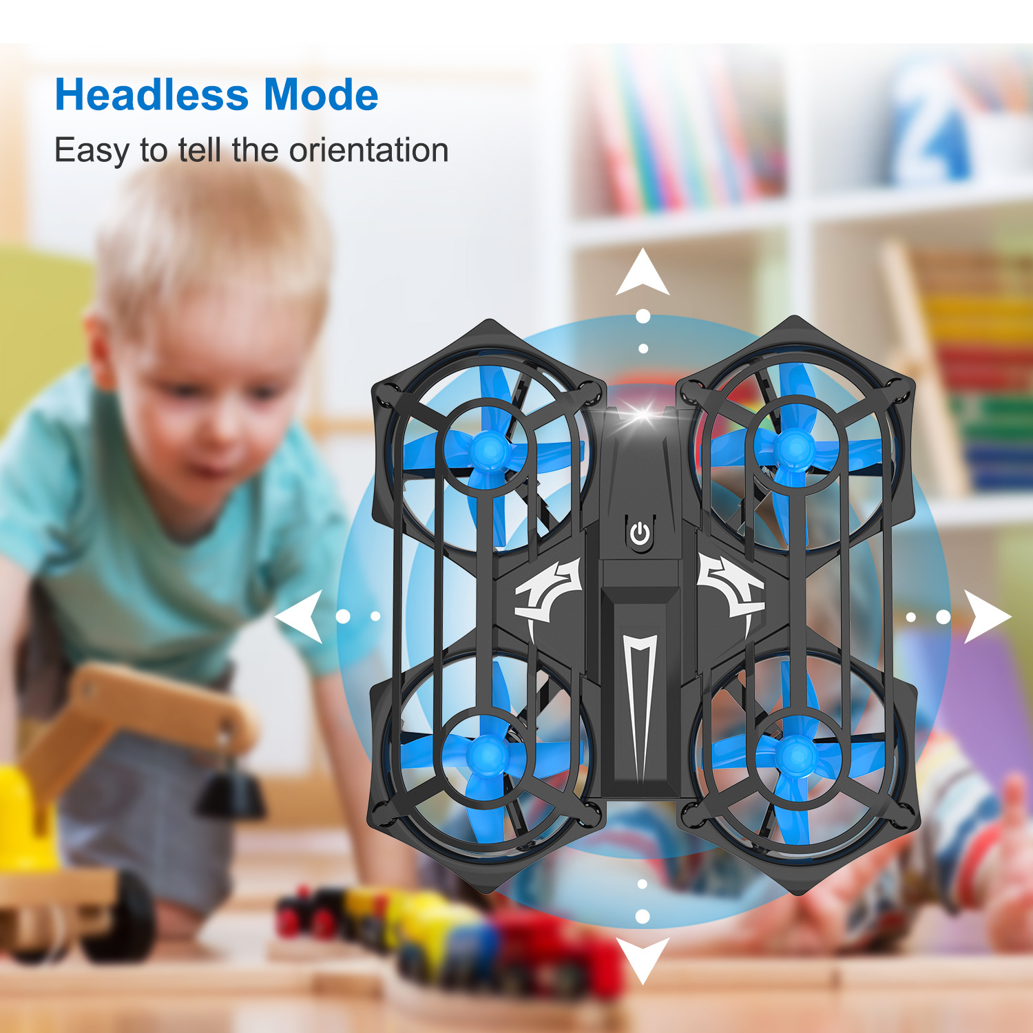 跨境迷你ufo防撞掌上充电手感四轴飞行器遥控飞机儿童玩具