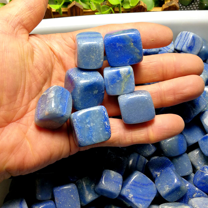 100克蓝东陵石裸石鱼缸石盆景石