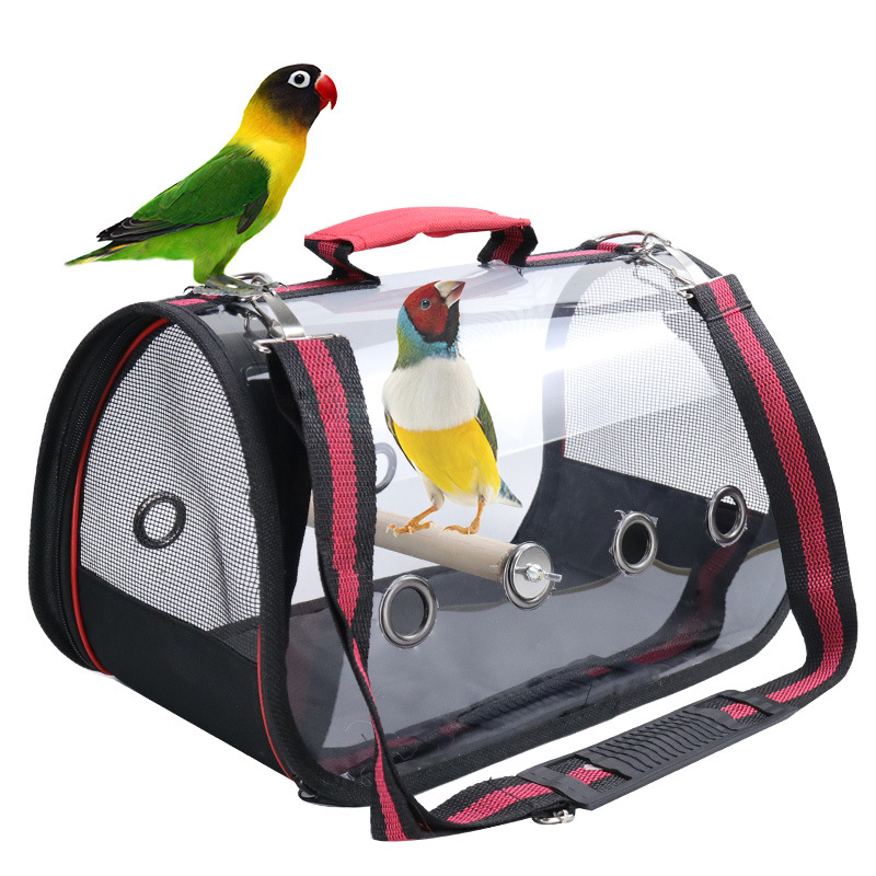 Small Pet Supplies Amazon New Large Bird Cage with Wooden Stand Stick Parrot Diaper Bag Transparent Minipet Diaper Bag