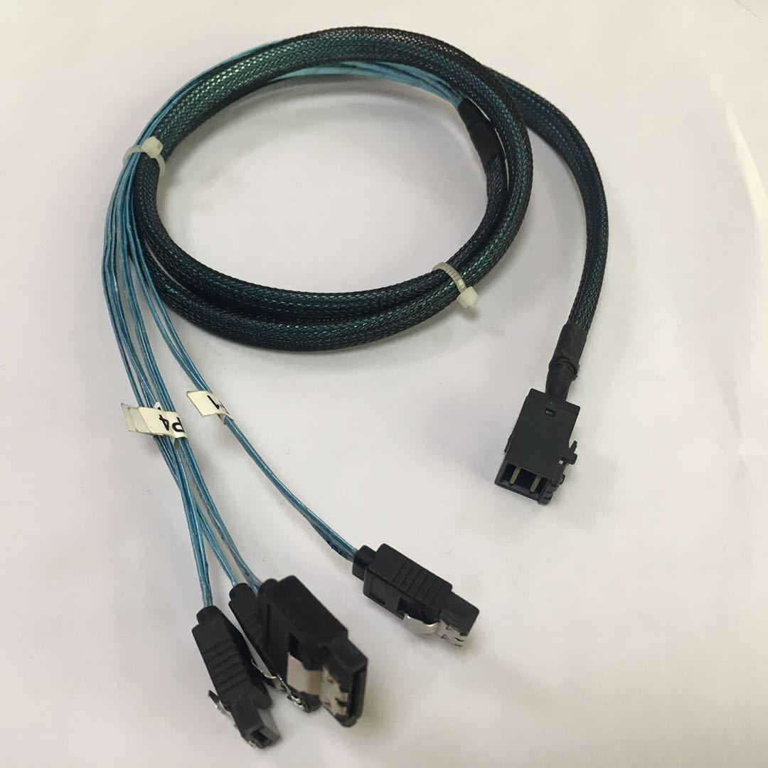 厂家供应mini sas hd36p sff-8643对4*sas7硬盘数据线