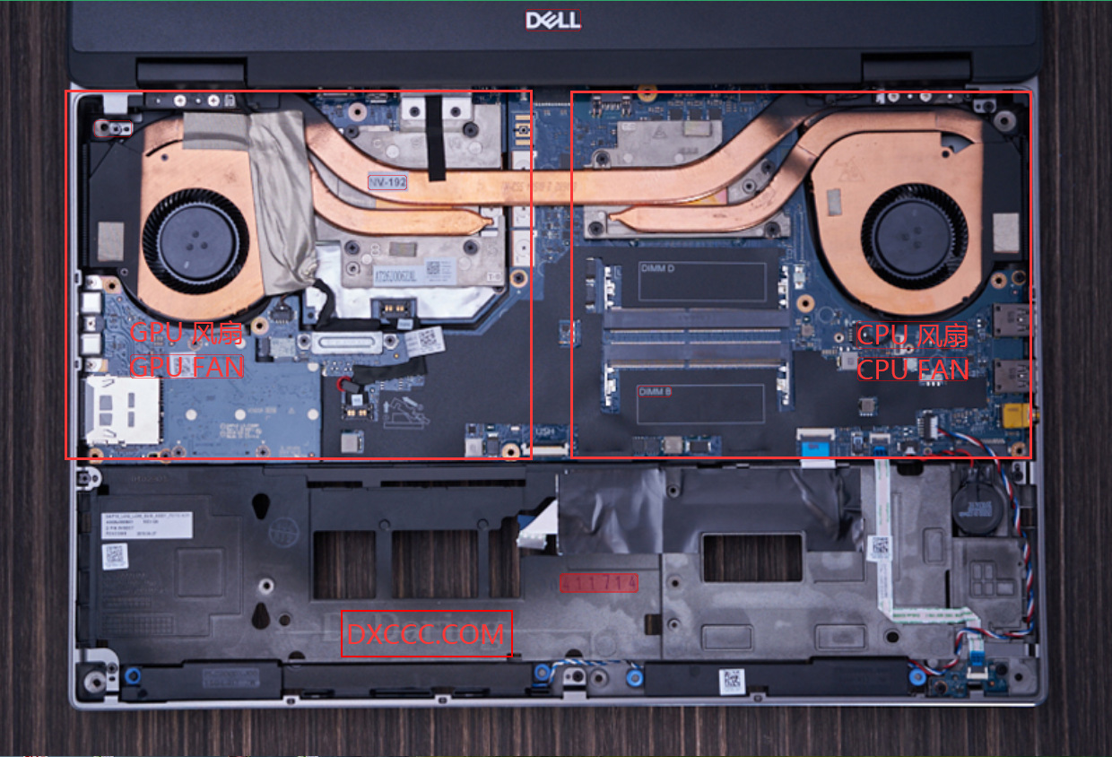 适用于dell precision 7530 7730 风扇 cpu gpu