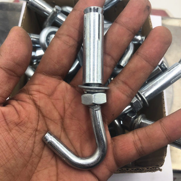 大量批发膨胀钩金属膨胀挂勾镀锌外膨胀螺丝钩挂扇勾