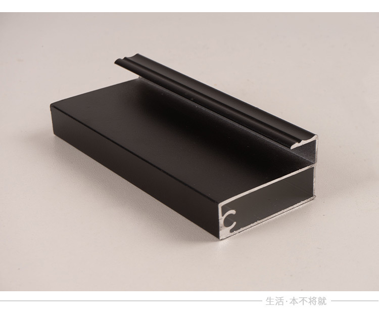 现代轻奢索菲亚框砂纹黑推拉移门料可卡玻璃铝合金衣柜门材型定制