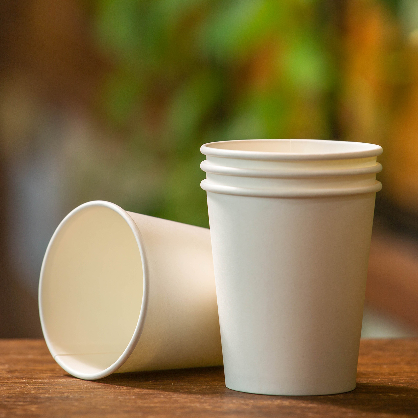 8oz一次性250ml白色纸杯咖啡热饮茶水杯子加厚淋膜纸杯一次性批发