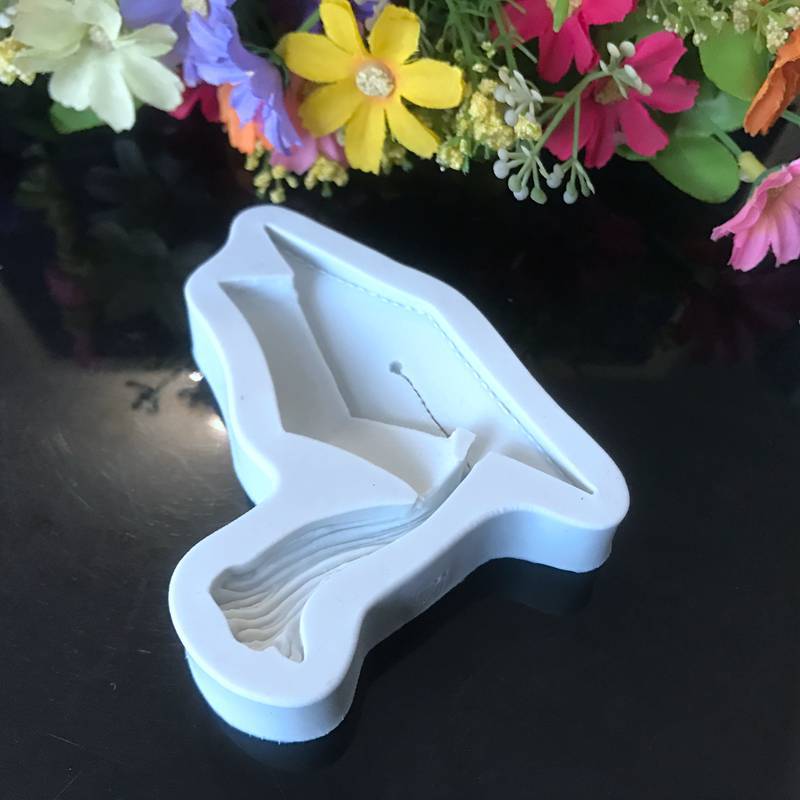 翻糖巧克力硅胶模具 烘培diy蛋糕装饰仿真博士帽学生帽子粘土模具