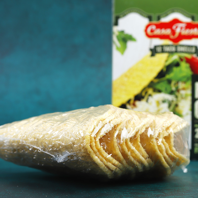 卡萨墨西哥玉米面卷12片taco shells u型脆饼 玉米饼125g美国进口