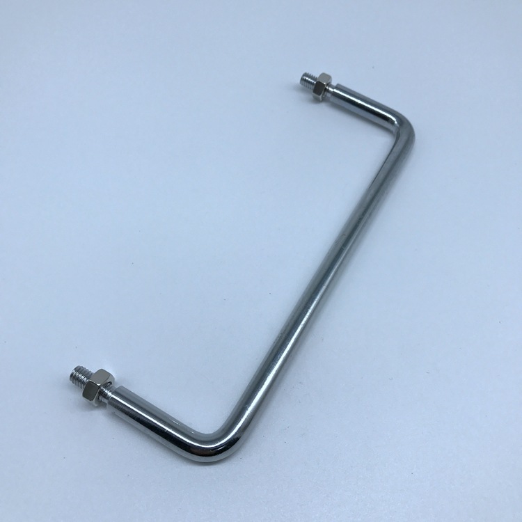ls507-120镀铬碳钢拉手,u型外螺铁提手,机箱机柜门把手