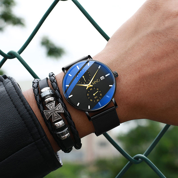 mno梦梭品牌手表批发男士时尚石英商务创意厂家定制礼品防水男表