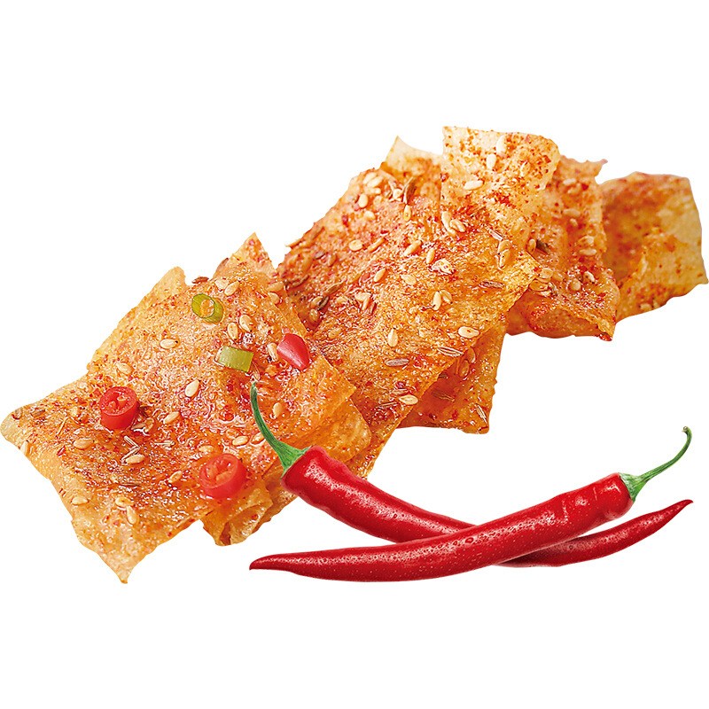 卫龙辣条软豆皮亲嘴豆皮30g豆干辣片网红儿时小零食辣味大面筋