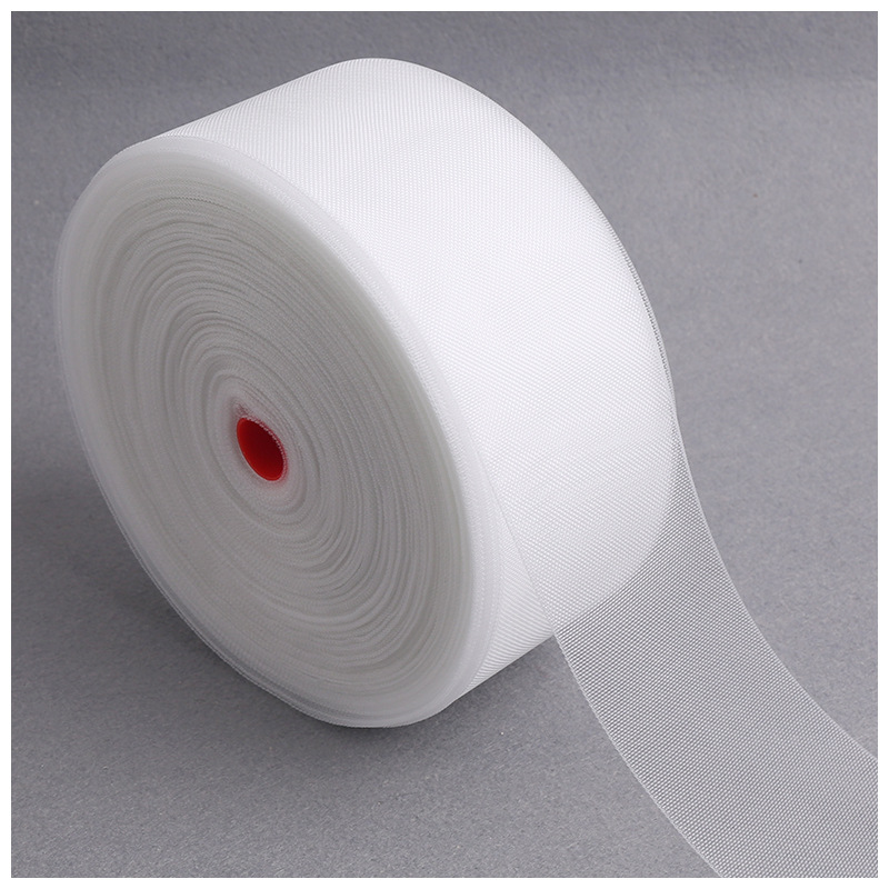 Source Factory Direct Sales 8cm/10cm Nylon Cloth Belt Liner Strip in Stock Wholesale Transparent Nylon Ribbon 5 Specifications Optional