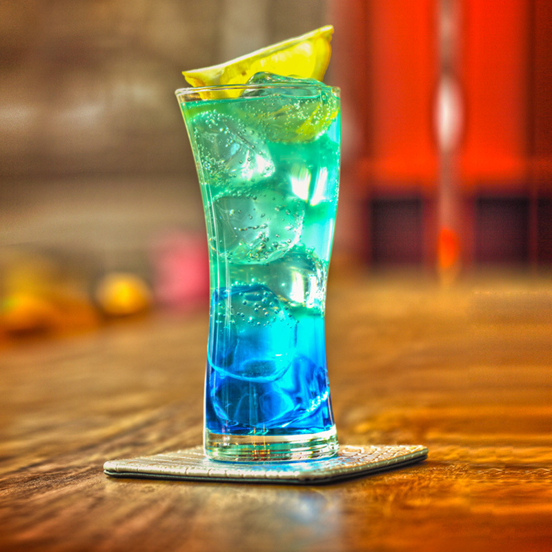 ocean进口海波杯果汁杯家用玻璃水杯 创意啤酒饮料牛奶高直身杯