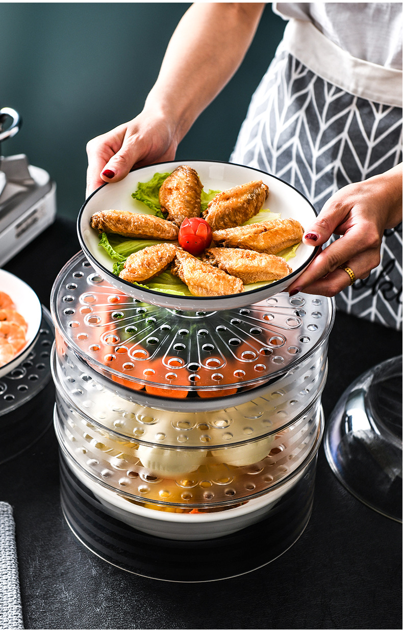 保温菜罩饭菜食物罩冬季加厚防尘加热餐桌保暖饭罩子剩菜盖菜