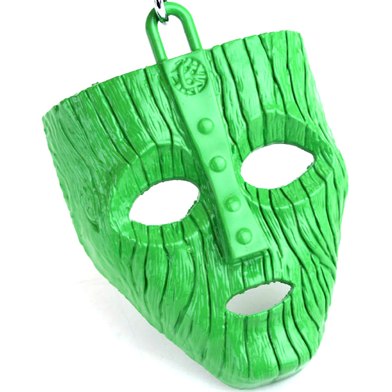 影视周边son of the mask变相怪杰绿色面具钥匙扣汽车挂件小礼品