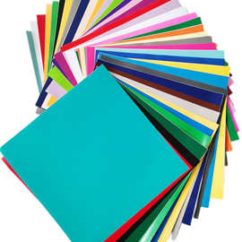 pvc不干胶彩色即时贴刻字贴自粘背胶防水防潮片装加厚墙贴纸壁纸