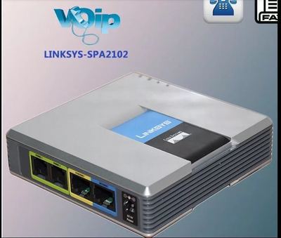 CISCO 思科原装Cisco /SPA2102语音网关路由器VOIP外贸通话免费